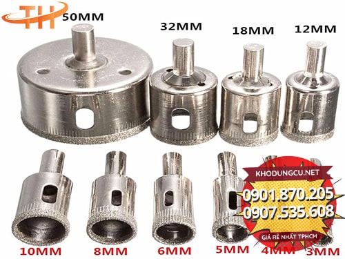 Mũi khoan kính các loại Mũi khoan kính số lượng lớn giá rẻ