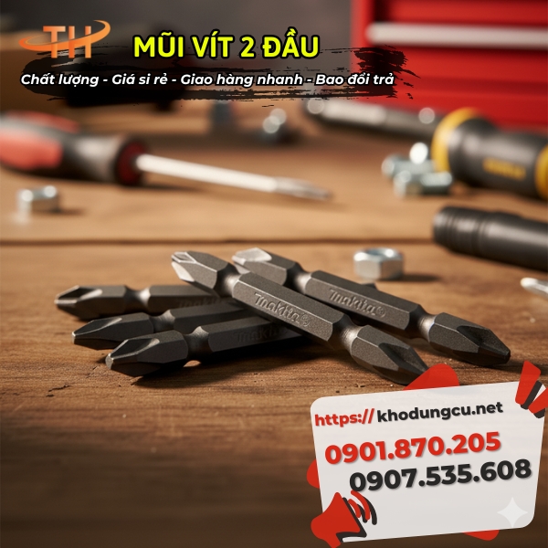 Mũi vít 2 đầu giá rẻ Mũi vít 2 đầu giá rẻ
