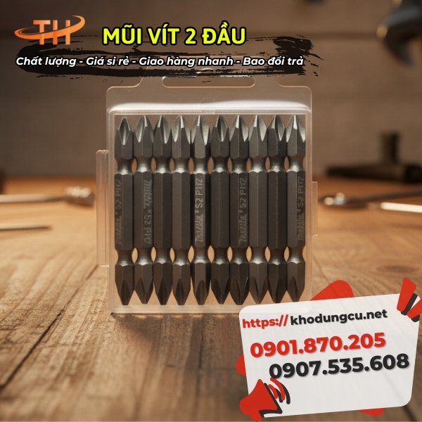 Mũi vít 2 đầu giá rẻ Mũi vít 2 đầu giá rẻ