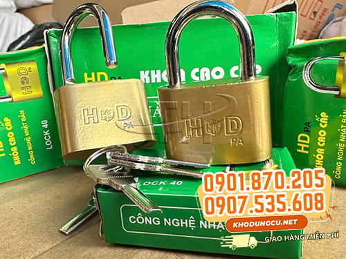 Ổ khóa đồng HD Ổ khóa đồng HD cho kho xưởng