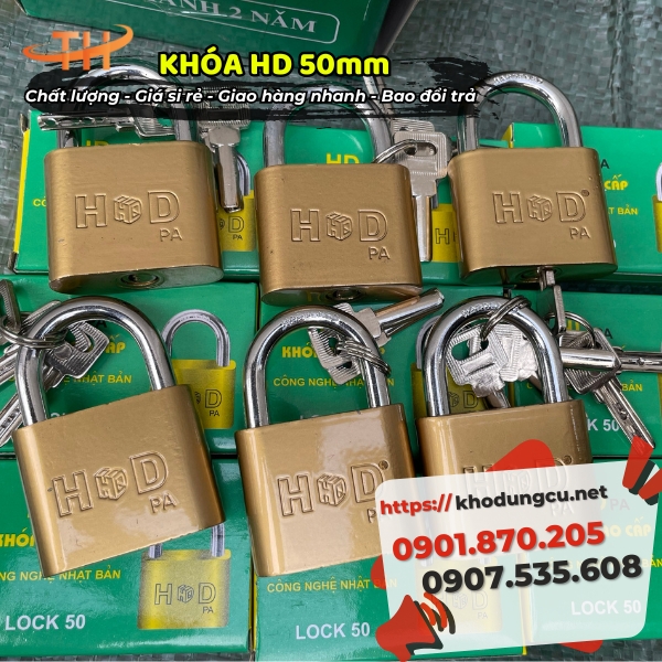 Ổ khóa HD 50mm giá rẻ Ổ khóa HD 50mm giá rẻ