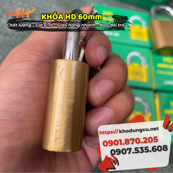 Ổ khóa HD 60mm giá rẻ Ổ khóa HD 60mm giá rẻ