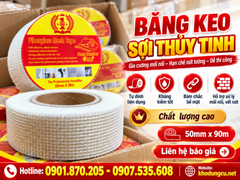 Băng keo lưới sợi thủy tinh chống nứt tường giá sỉ TPHCM
