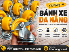 Bánh xe đẩy xoay 360 bền chắc giá tốt