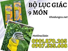 Bộ lục giác đầu bi 9 món giá rẻ
