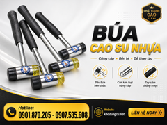 Búa cao su nhựa 2 đầu gõ êm, không trầy, giá tốt