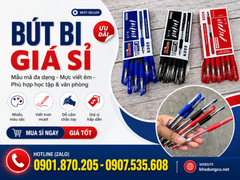 Mua bút bi 0.5mm giá sỉ – phù hợp học tập, làm việc