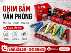 Bấm ghim văn phòng giá sỉ rẻ, nhiều màu, hàng có sẵn kho