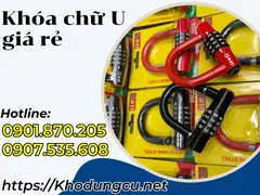Khóa chữ u đen đỏ siêu bền giá rẻ