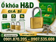 Ổ khóa đồng H&D giá sỉ cho cửa nhà và kho xưởng