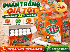 Phấn trắng 221 không bụi giá tốt số lượng lớn toàn quốc