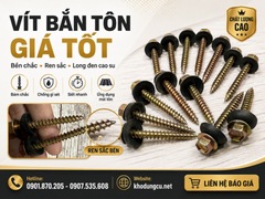 Vít bắn tôn mạ kẽm có ron cao su bền bỉ giá tốt