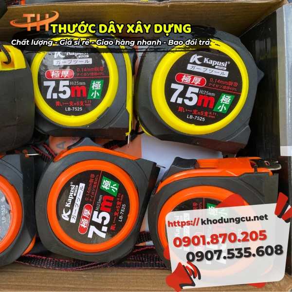 Thước dây 7m5 giá rẻ Thước dây 7m5 giá rẻ