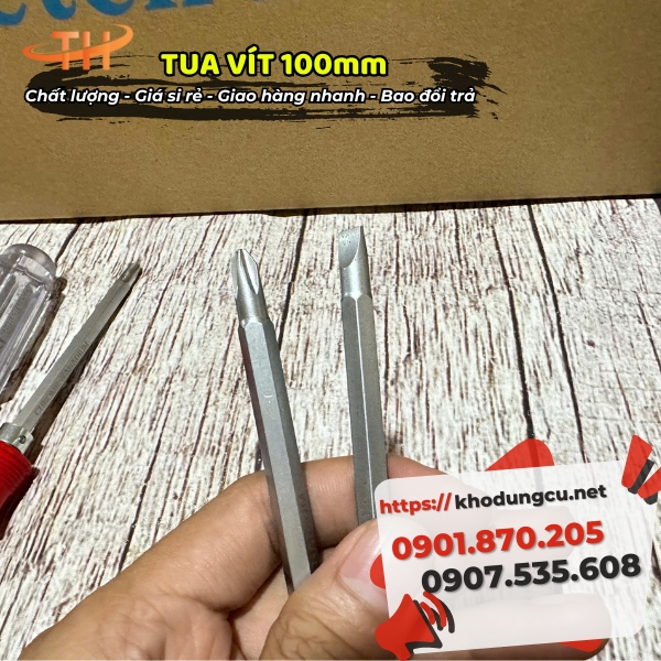 Tua vít 100mm giá rẻ Tua vít 100mm giá rẻ