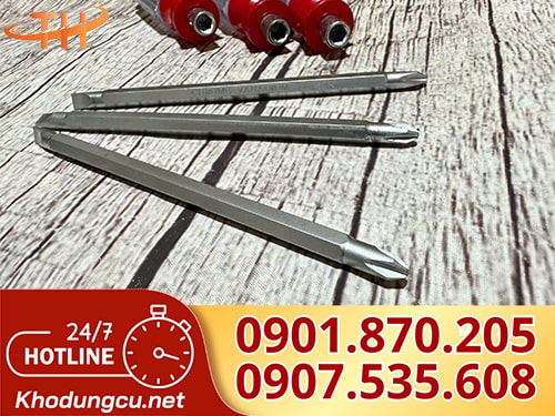 Tua vít 2 đầu cán nhựa Tua vít cán nhựa