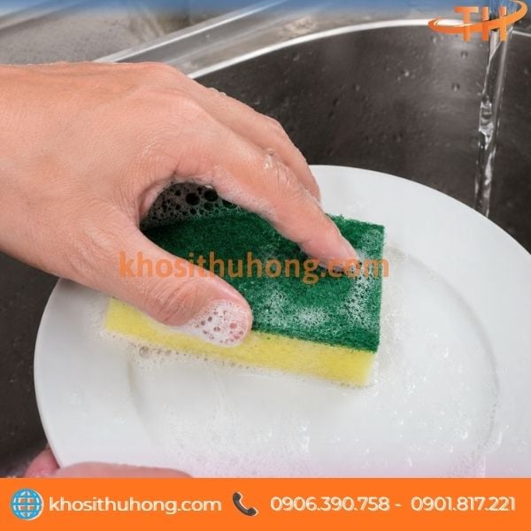 Miếng mút xốp rửa chén tô dụng cụ ăn uống Miếng mút xốp rửa chén tô dụng cụ ăn uống