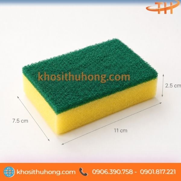 Miếng rửa chén 2 mặt kích thước nhỏ gọn vừa vặn Miếng rửa chén 2 mặt kích thước nhỏ gọn vừa vặn