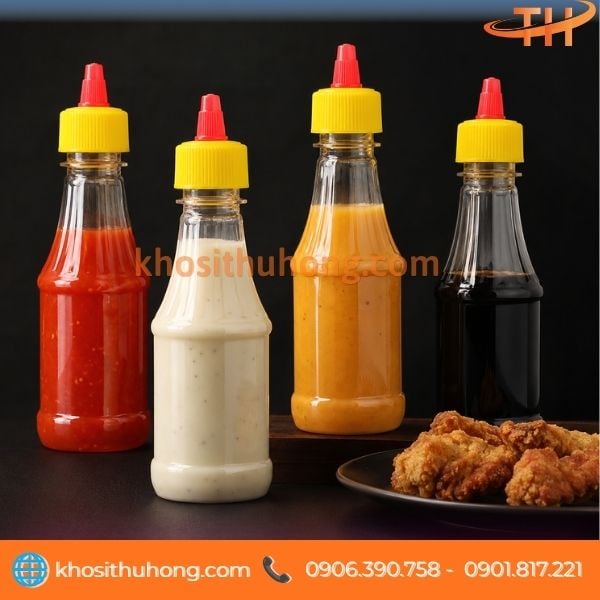 chai nhựa đựng nước sốt cho quán ăn nhanh chai nhựa đựng nước sốt cho quán ăn nhanh