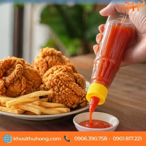 Vỏ chai đựng tương ớt tiện lợi Vỏ chai đựng tương ớt tiện lợi