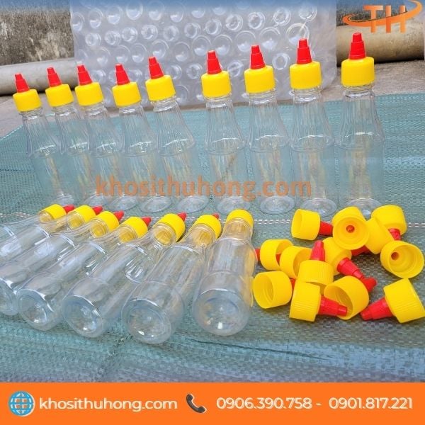 Chai nhựa đựng tương ớt nắp nhọn giá rẻ tại Miền Nam Chai nhựa đựng tương ớt nắp nhọn giá rẻ tại Miền Nam