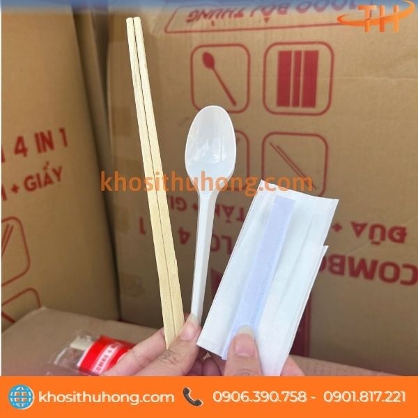 Combo muỗng đũa tăm giấy hữu ích cho quán ăn Combo muỗng đũa tăm giấy hữu ích cho quán ăn