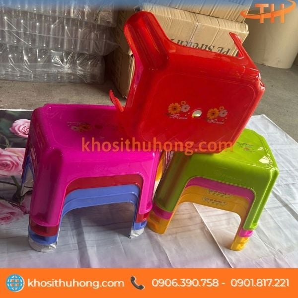 Ghế nhựa PP thấp nhiều kích thước Ghế nhựa PP thấp nhiều kích thước