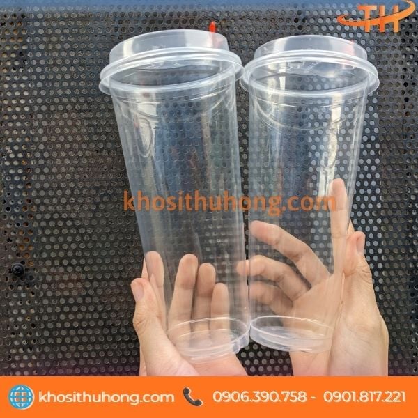 Ly nhựa 700ml nắp tim đựng trà sữa, trà trái cây Ly nhựa 700ml nắp tim đựng trà sữa, trà trái cây