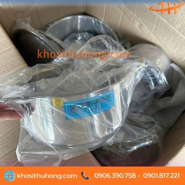 Thu Hồng sỉ rẻ nồi inox 3 đáy 20cm, 24cm, 32cm Thu Hồng sỉ rẻ nồi inox 3 đáy 20cm, 24cm, 32cm