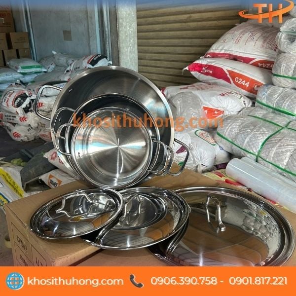 Nồi inox 3 đáy cao cấp an toàn cho sức khỏe Nồi inox 3 đáy cao cấp an toàn cho sức khỏe