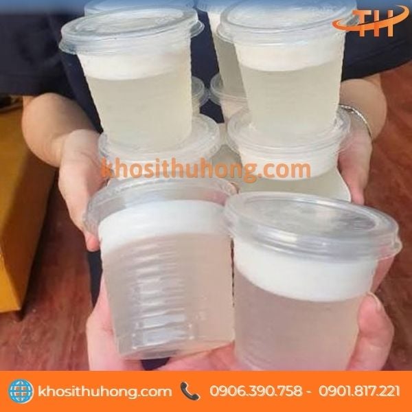 Ly nhựa sọc đựng rau câu, thạch, kem Ly nhựa sọc đựng rau câu, thạch, kem