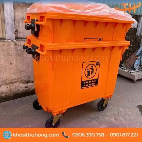 Thùng rác công cộng dung tích lớn chịu được nắng mưa Thùng rác công cộng dung tích lớn chịu được nắng mưa