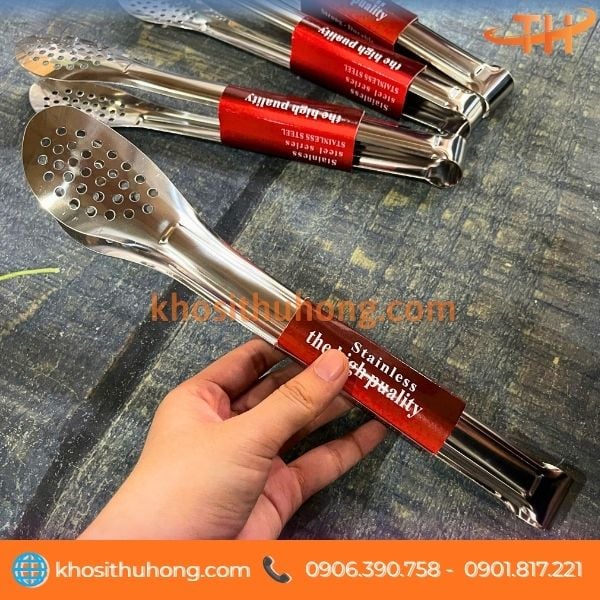Cây kẹp thức ăn cán dài dễ gắp thực phẩm Cây kẹp thức ăn cán dài dễ gắp thực phẩm
