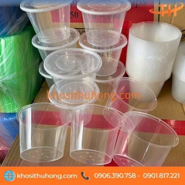 Tô nhựa đáy bằng đựng trái cây, món tráng miệng, ăn vặt Tô nhựa đáy bằng đựng trái cây, món tráng miệng, ăn vặt
