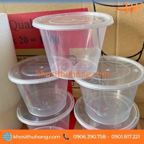 Tô nhựa kèm nắp đậy hạn chế bụi và dễ vận chuyển Tô nhựa kèm nắp đậy hạn chế bụi và dễ vận chuyển