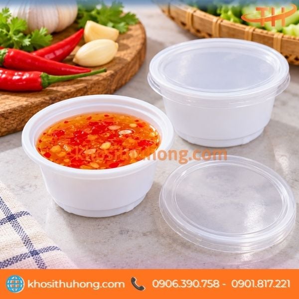 Hộp nhựa đựng nước mắm, tương đậu phộng Hộp nhựa đựng nước mắm, tương đậu phộng