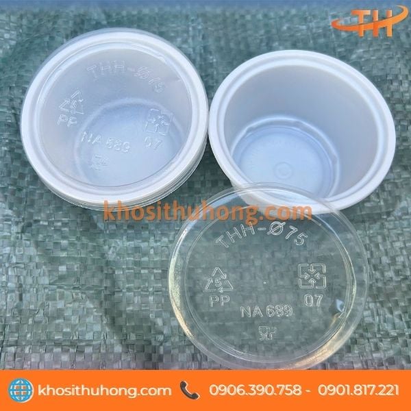 Ly nhựa PP miệng rộng thuận tiện cho nước sốt, topping Ly nhựa PP miệng rộng thuận tiện cho nước sốt, topping