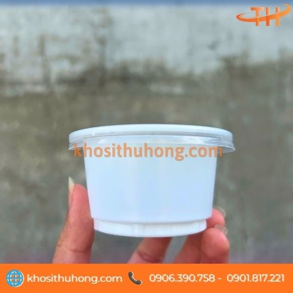 Ly nhựa nhỏ có nắp đựng nước chấm Ly nhựa nhỏ có nắp đựng nước chấm
