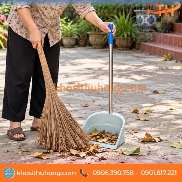 Đồ hốt rác inox dùng cho sân vườn, quán ăn Đồ hốt rác inox dùng cho sân vườn, quán ăn