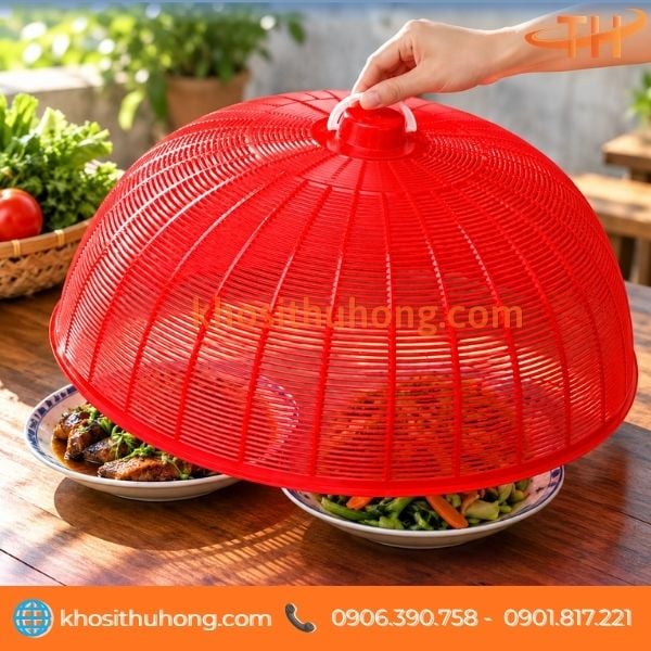 Lồng bàn nhựa đậy mâm cơm gia đình Lồng bàn nhựa đậy mâm cơm gia đình