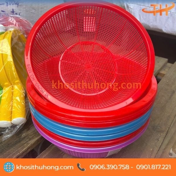 Rổ nhựa tròn PP 2T8 dạng lưới nhỏ Rổ nhựa tròn PP 2T8 dạng lưới nhỏ
