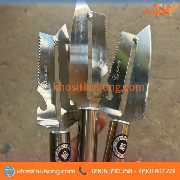 Dao 2 lưỡi thiết kế đầu khui nắp Dao 2 lưỡi thiết kế đầu khui nắp