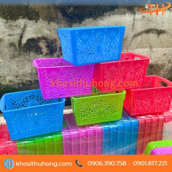 Rổ nhựa nhỏ đựng đồ, vật dụng trong nhà Rổ nhựa nhỏ đựng đồ, vật dụng trong nhà