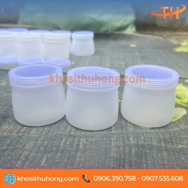 Hũ sữa chua có nắp 120ml Hũ sữa chua có nắp 120ml