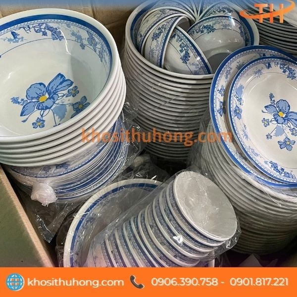 Thu Hồng bỏ sỉ chén dĩa tô melamine họa tiết hoa giá rẻ Thu Hồng bỏ sỉ chén dĩa tô melamine họa tiết hoa giá rẻ