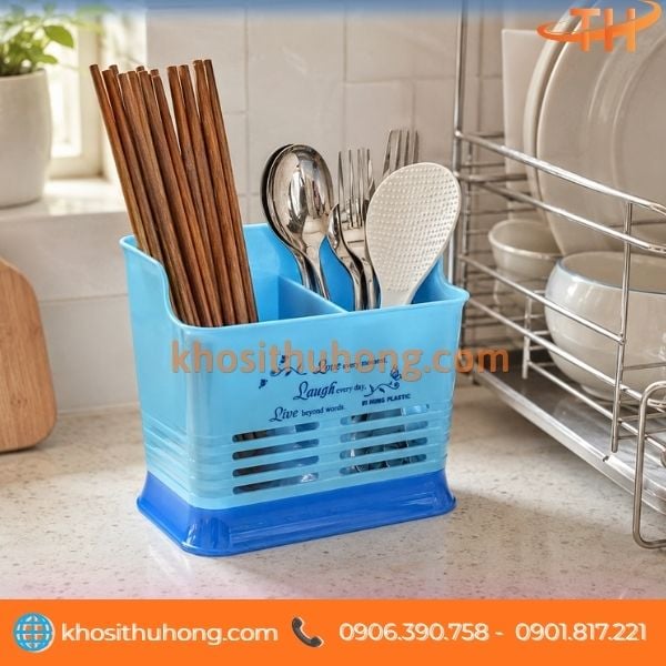 Ống đựng muỗng đũa 2 ngăn cho gia đình Ống đựng muỗng đũa 2 ngăn cho gia đình