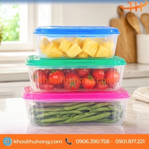 Hộp đựng thực phẩm chữ nhật cho gia đình Hộp đựng thực phẩm chữ nhật cho gia đình