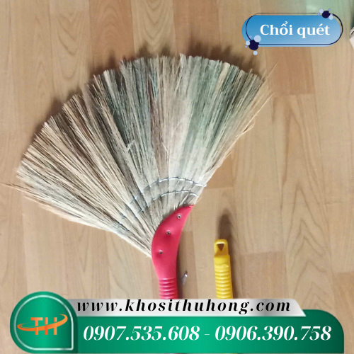Chổi quét nhà cán nhựa dài không bụi