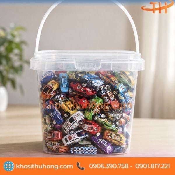 Xô nhựa vuông đựng đồ chơi trẻ em kích thước nhỏ Xô nhựa vuông đựng đồ chơi trẻ em kích thước nhỏ