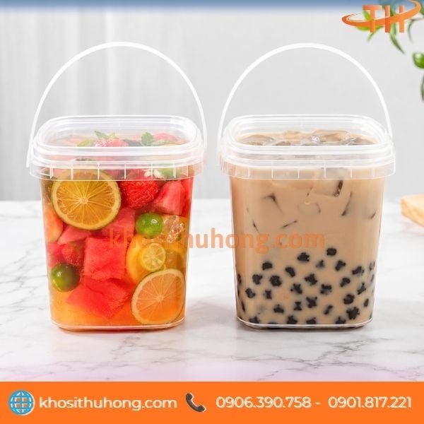 Xô nhựa vuông đựng các loại nước uống dung tích lớn Xô nhựa vuông đựng các loại nước uống dung tích lớn
