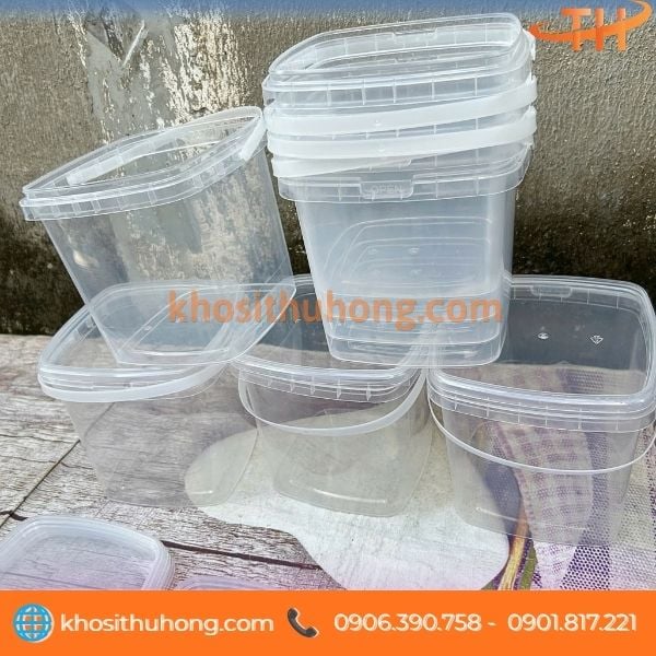 Màu xô trong suốt dễ dàng thấy được sản phẩm bên trong Màu xô trong suốt dễ dàng thấy được sản phẩm bên trong